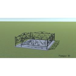 Ограда стальная, проект №102